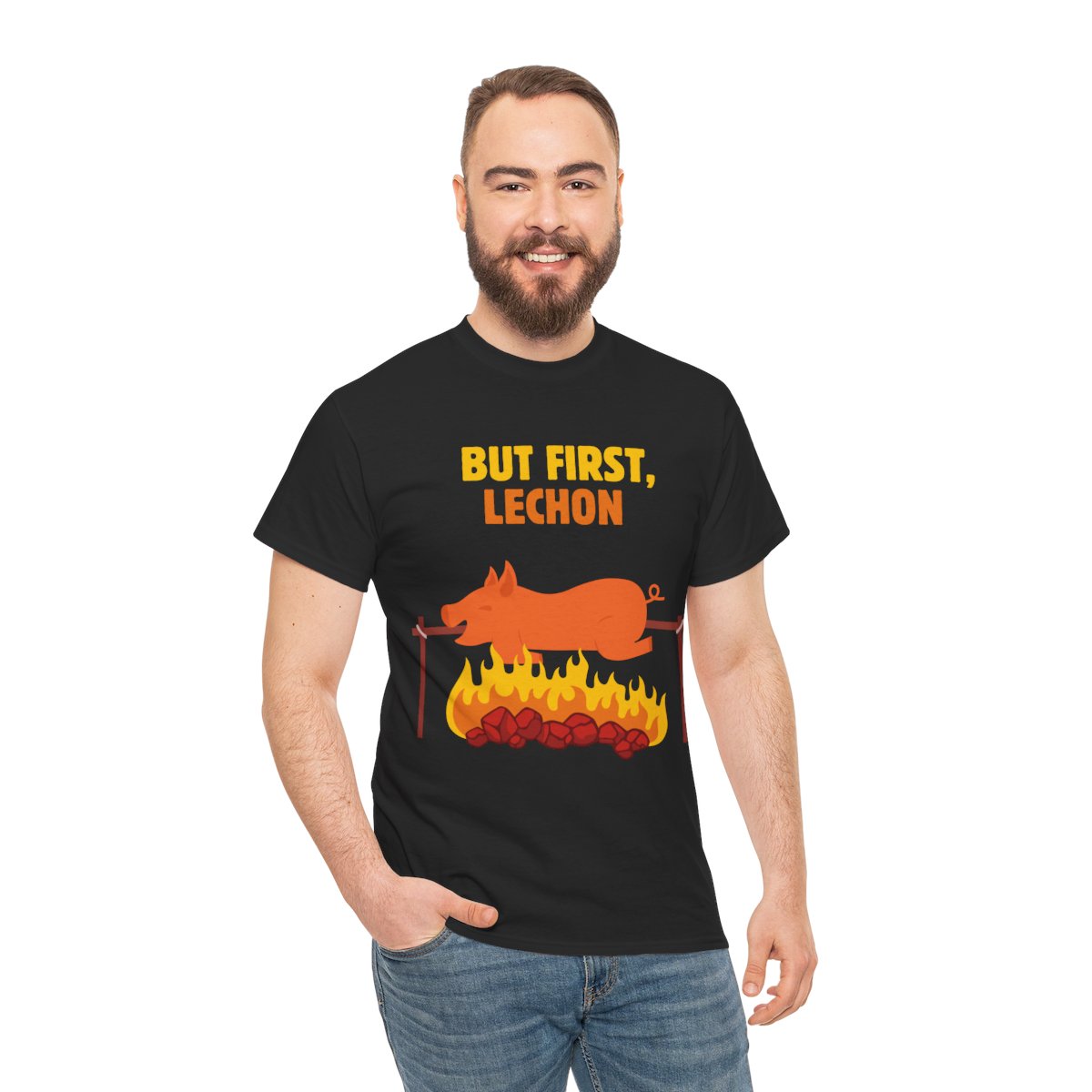 SPICY LECHON - Filipino Food (Basic Tee)