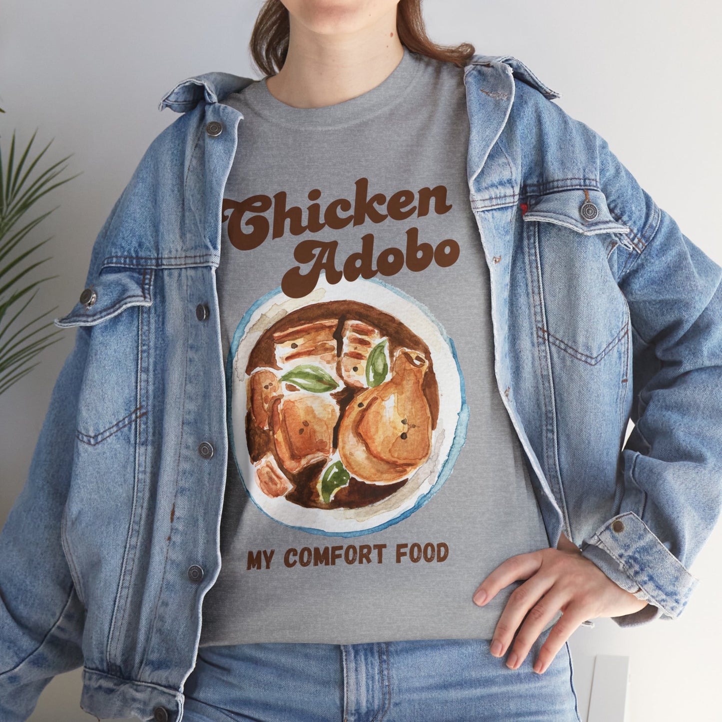 CHICKEN ADOBO 1 - Filipino Food (Basic Tee)