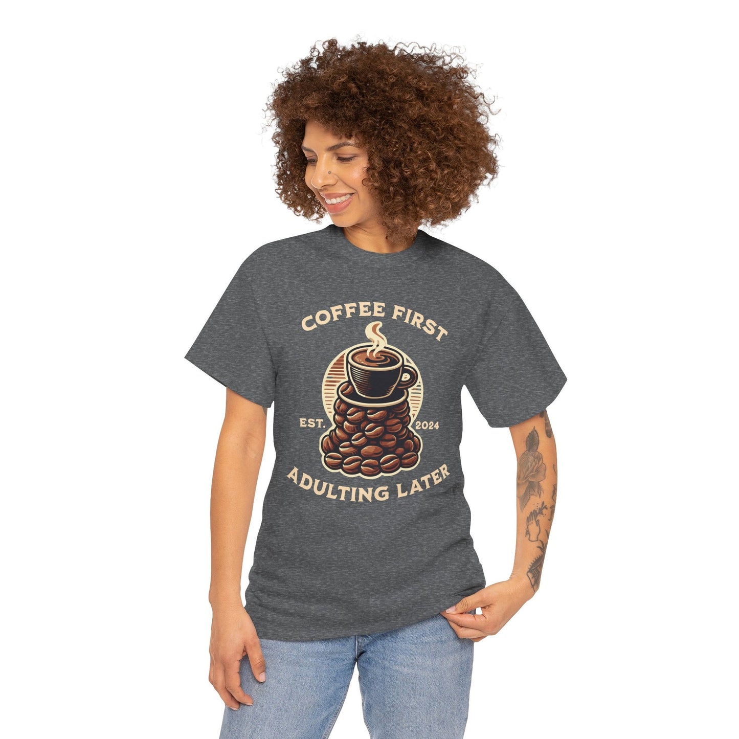 ORANGE AMERICANO - Coffee (Basic Tee)