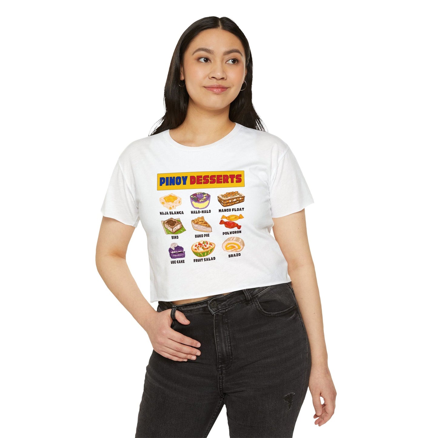 PINOY DESSERTS - Filipino Food (Crop Top)