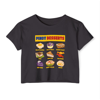 PINOY DESSERTS - Filipino Food (Crop Top)
