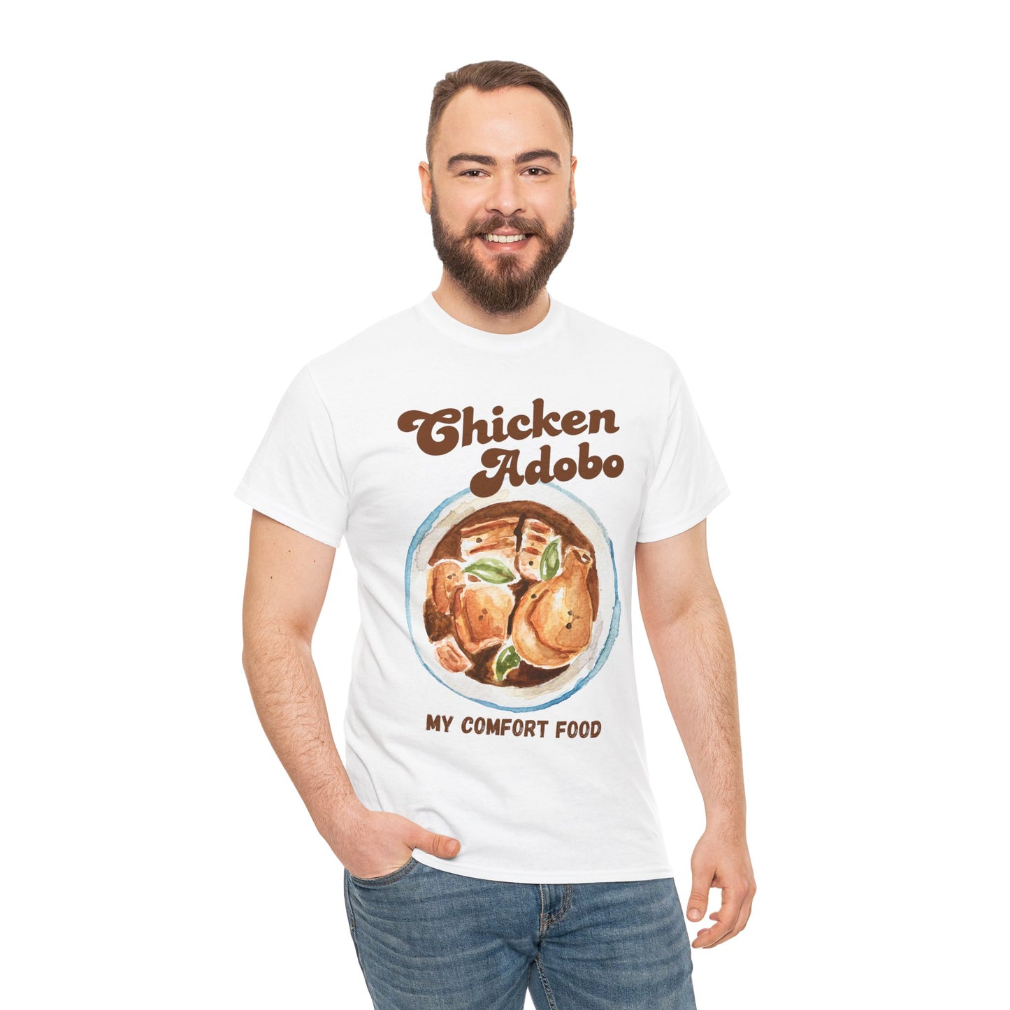 CHICKEN ADOBO 1 - Filipino Food (Basic Tee)