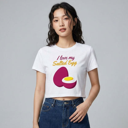 SALTED EGG 1 - Filipino Food (Crop Top)