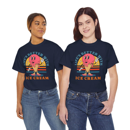 STRAWBERRY ICE CREAM - Dessert (Basic Tee)