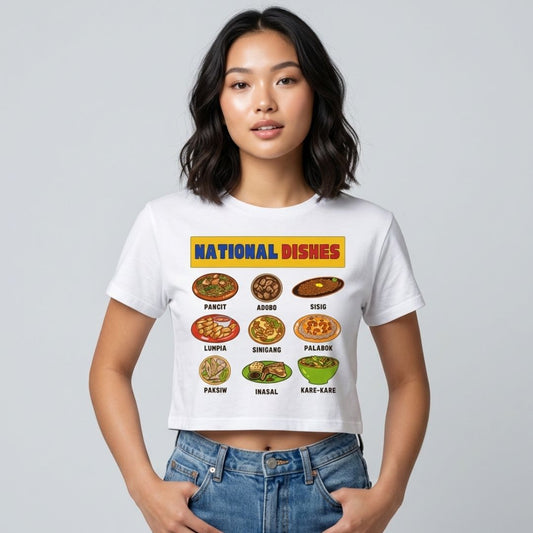 NATIONAL DISHES - Filipino Food (Crop Top)