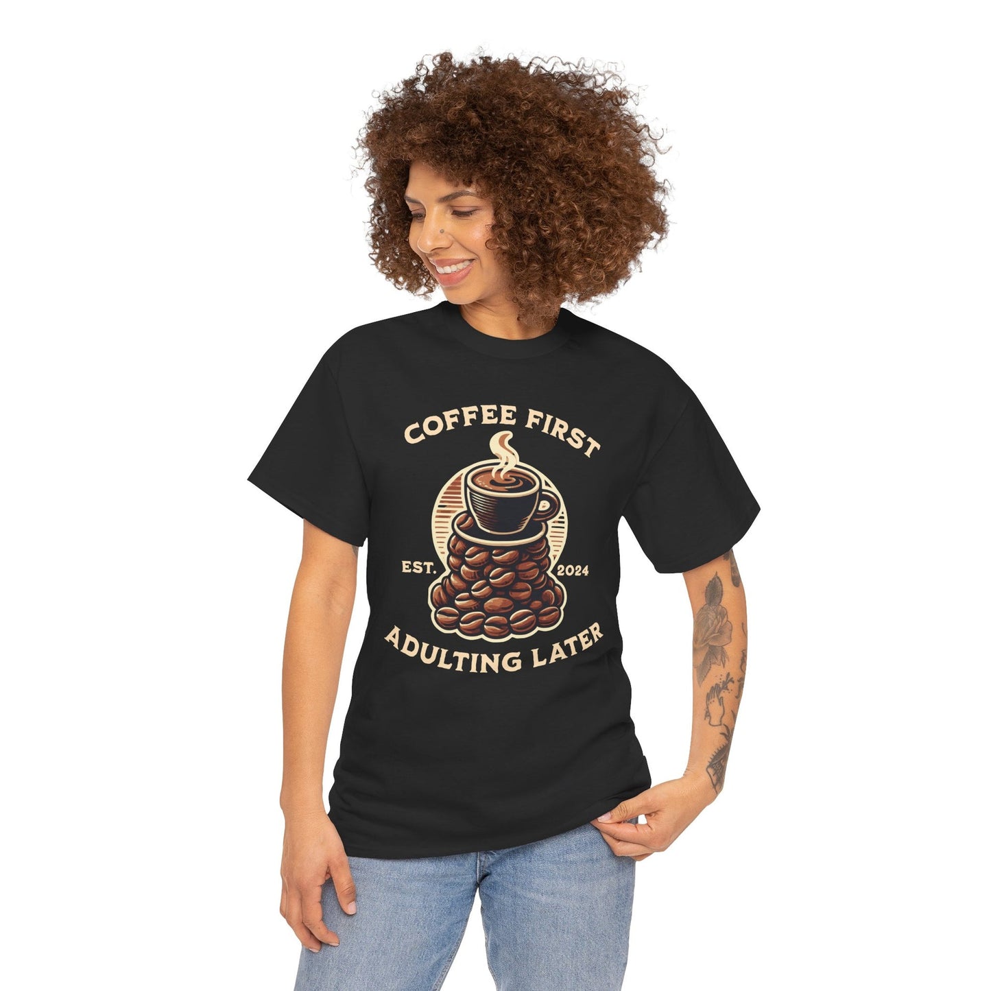 ORANGE AMERICANO - Coffee (Basic Tee)