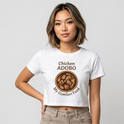 CHICKEN ADOBO 2 - Filipino Food (Crop Top)