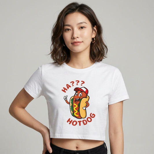 OVERLOAD CHEESE HOTDOG - Filipino Food (Crop Top)