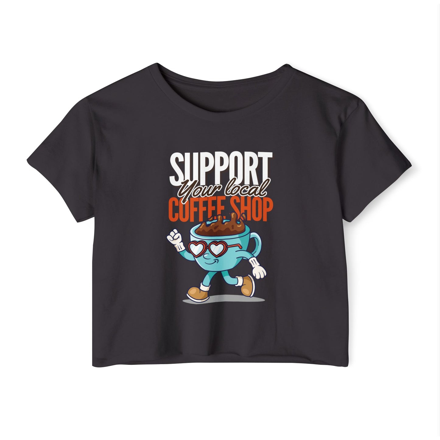 FLAT WHITE - Coffee (Crop Top)