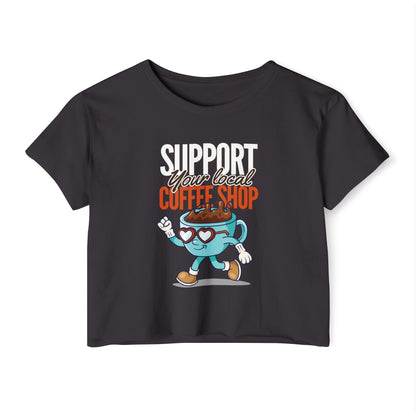 FLAT WHITE - Coffee (Crop Top)