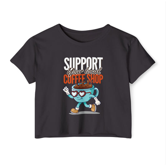 FLAT WHITE - Coffee (Crop Top)