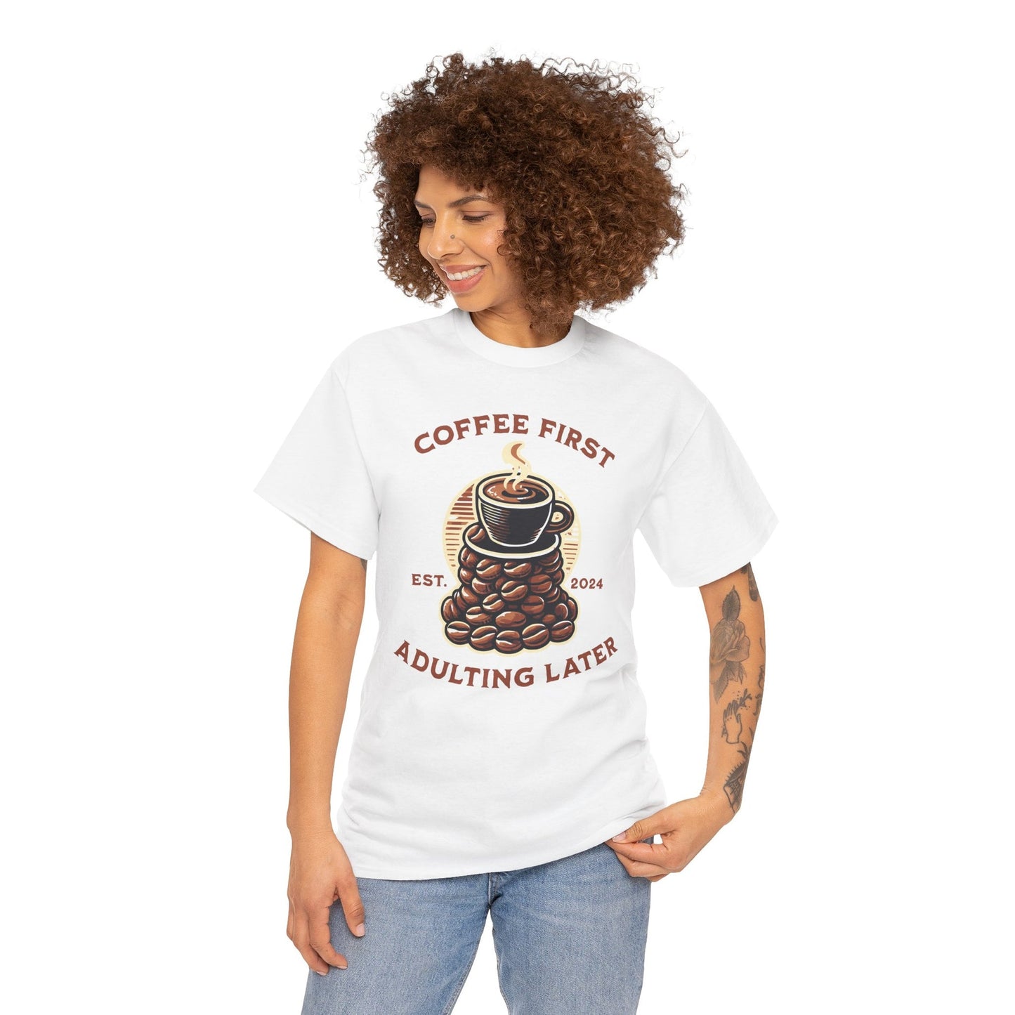 ORANGE AMERICANO - Coffee (Basic Tee)