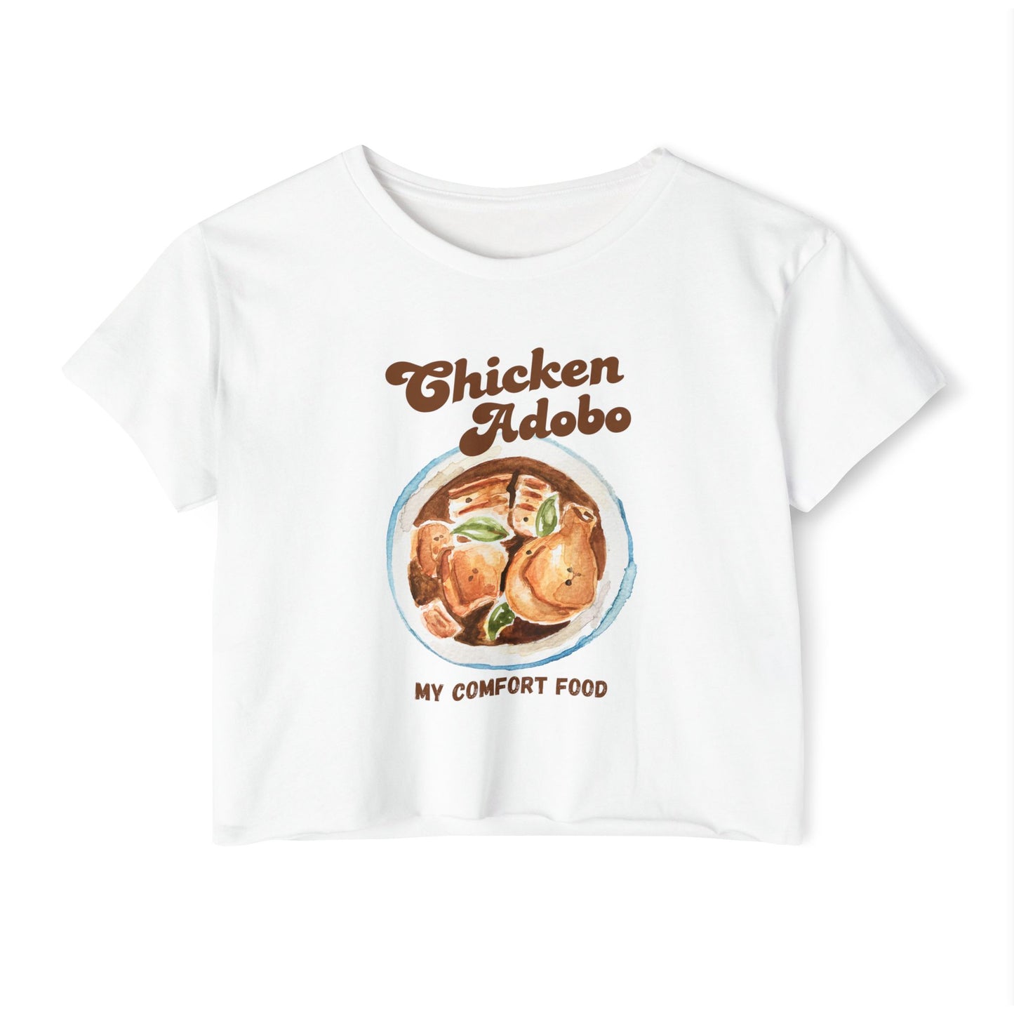 CHICKEN ADOBO 1 - Filipino Food (Crop Top)