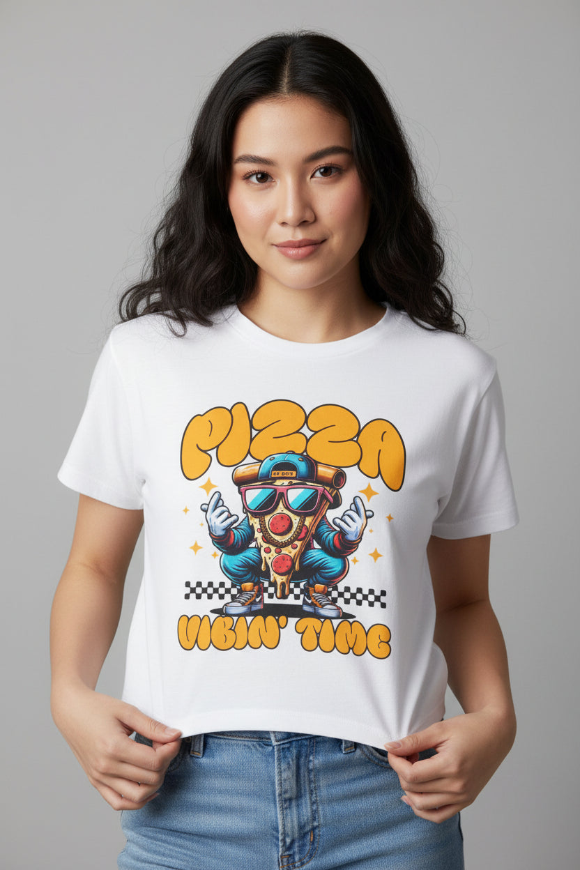 APPLE & CHEDDAR - Pizza (Crop Top) - YUMMIFY