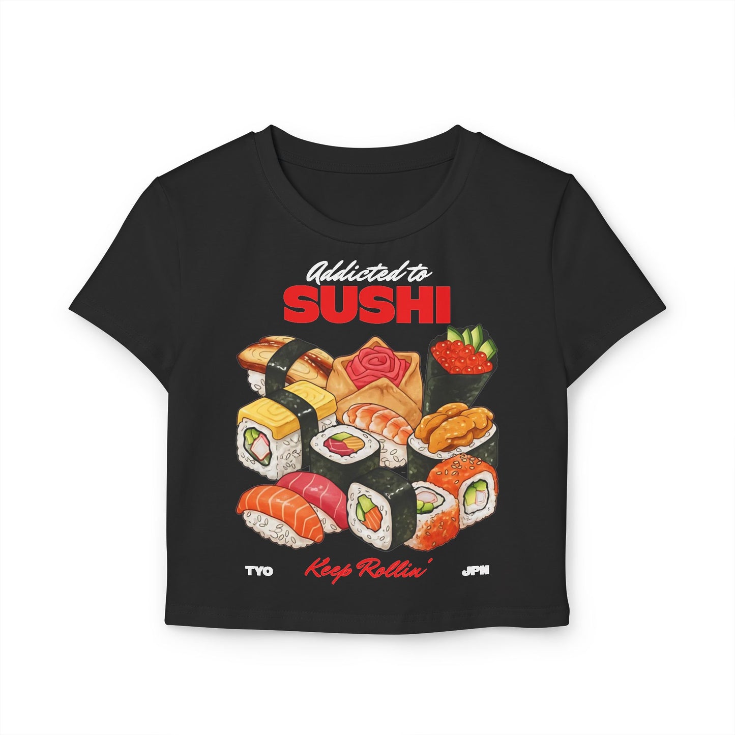 NINJA BITE MAKI - Japanese Food (Crop Top)