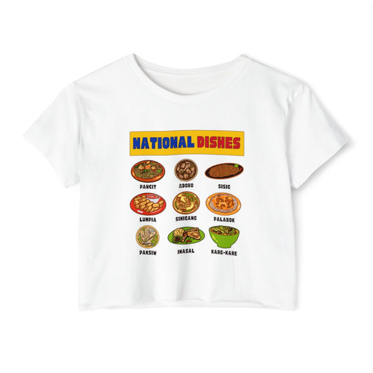 NATIONAL DISHES - Filipino Food (Crop Top)