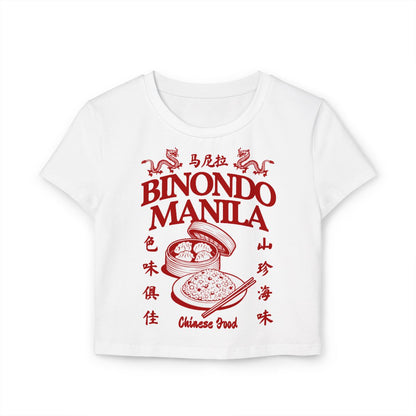 BINONDO FOOD CRAWL 7 (Fil-Chi Collection) - Filipino Food (Crop Top)