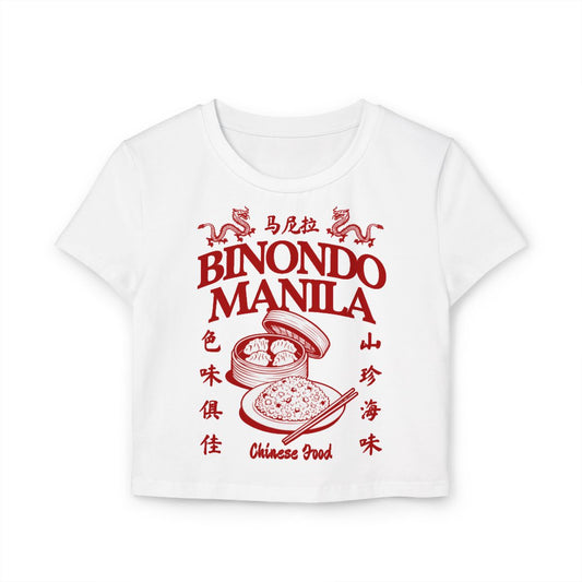 BINONDO FOOD CRAWL 7 (Fil-Chi Collection) - Filipino Food (Crop Top)
