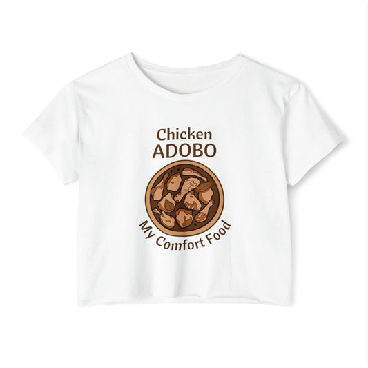 CHICKEN ADOBO 2 - Filipino Food (Crop Top)