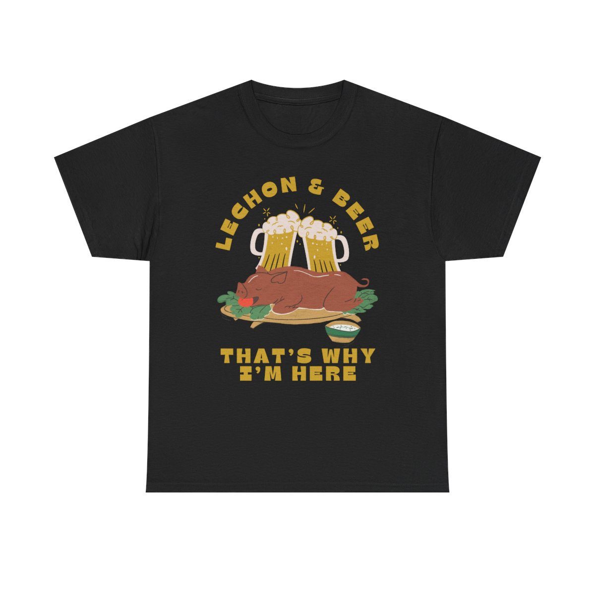 LECHON & BEER - Filipino Food (Basic Tee)