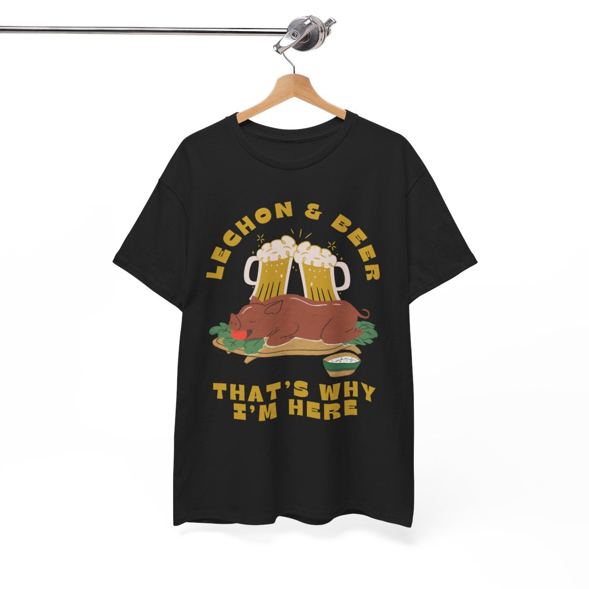 LECHON & BEER - Filipino Food (Basic Tee)