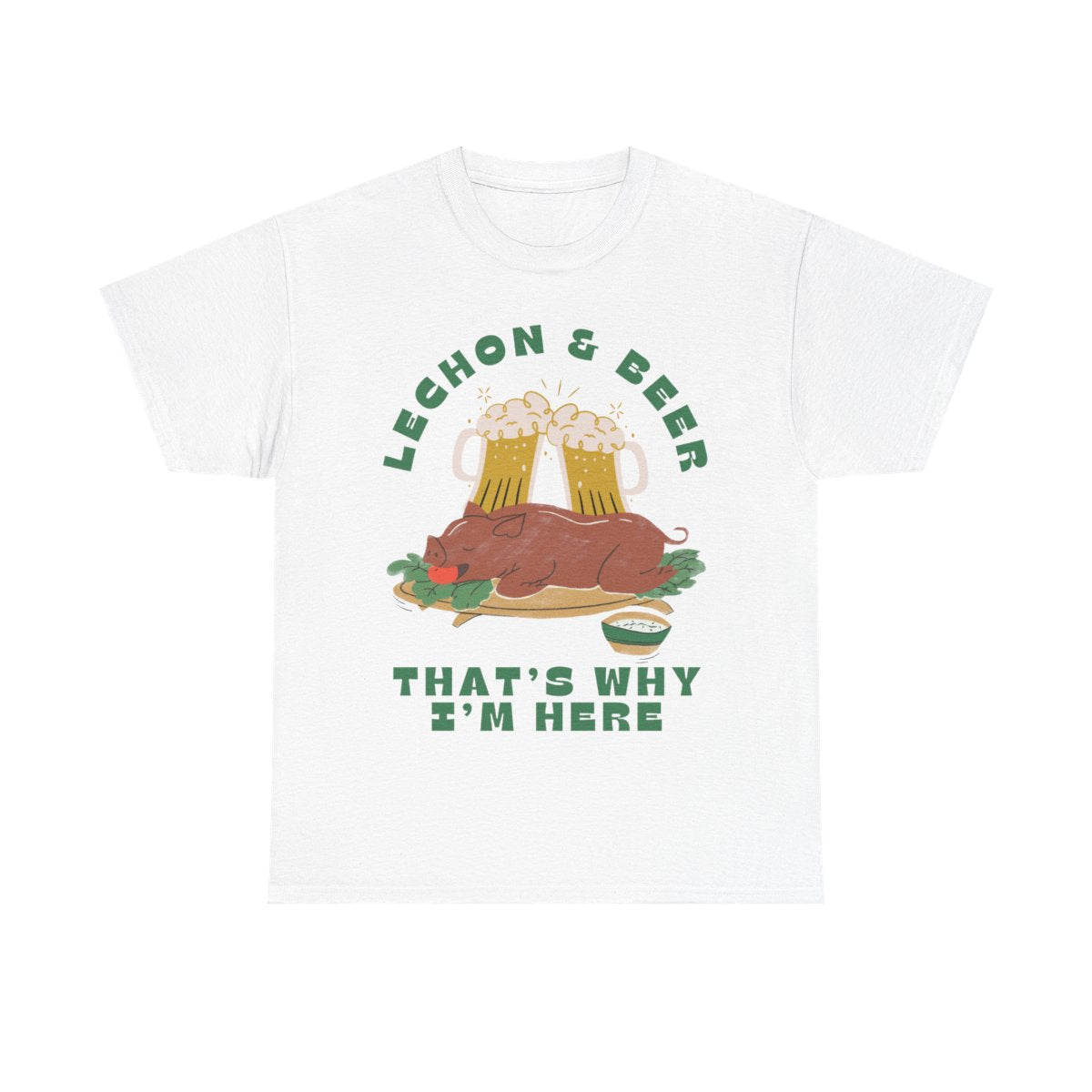 LECHON & BEER - Filipino Food (Basic Tee)