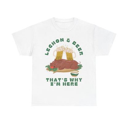 LECHON & BEER - Filipino Food (Basic Tee)