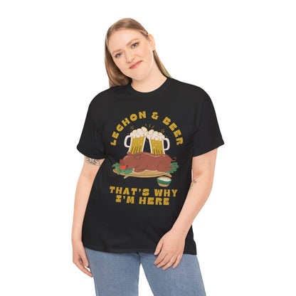 LECHON & BEER - Filipino Food (Basic Tee)