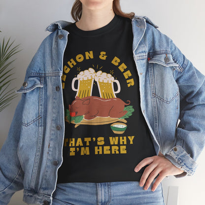 LECHON & BEER - Filipino Food (Basic Tee)
