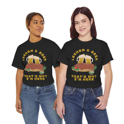LECHON & BEER - Filipino Food (Basic Tee)