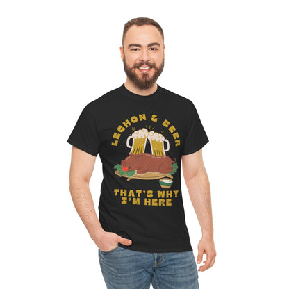 LECHON & BEER - Filipino Food (Basic Tee)