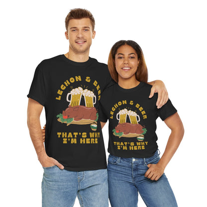 LECHON & BEER - Filipino Food (Basic Tee)