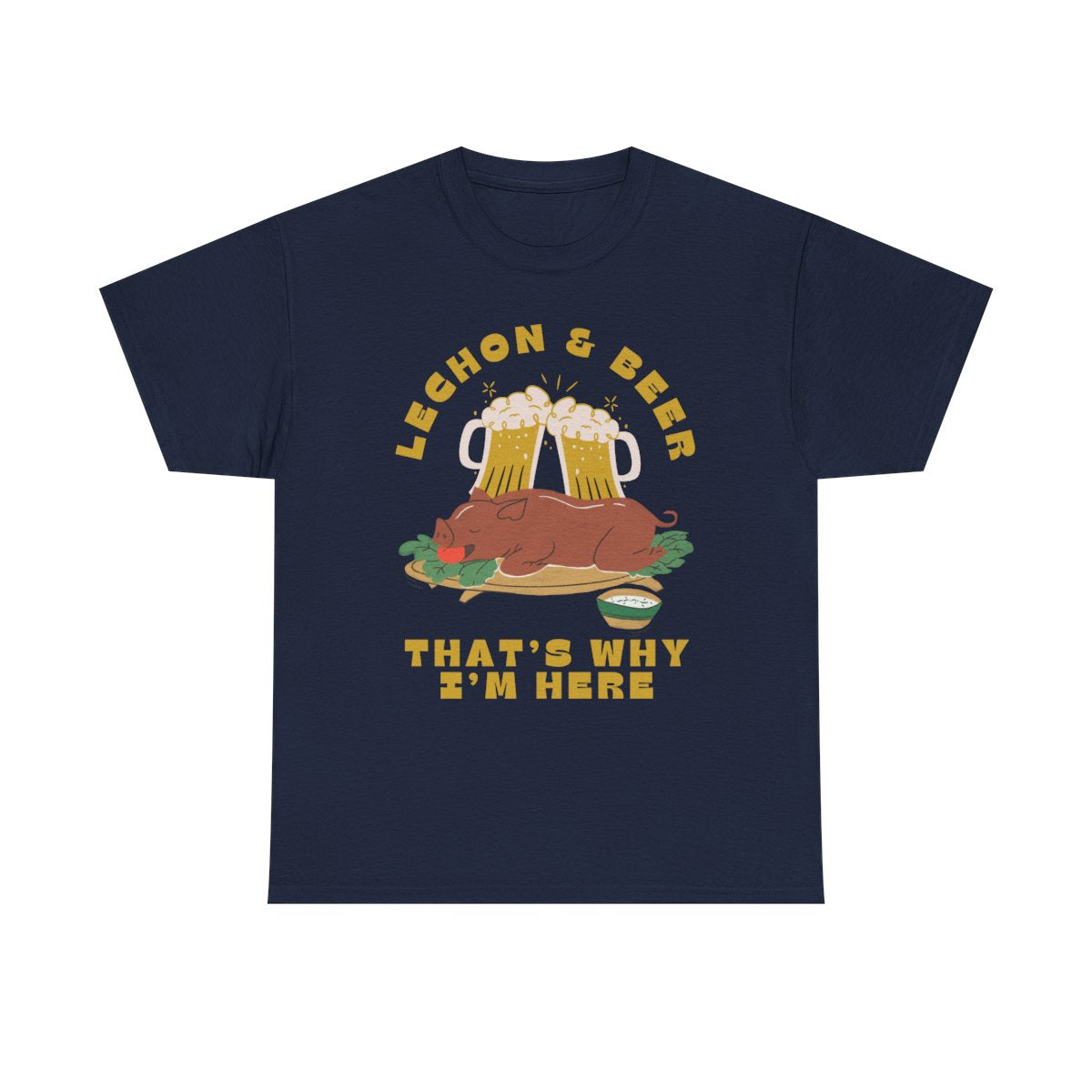 LECHON & BEER - Filipino Food (Basic Tee)