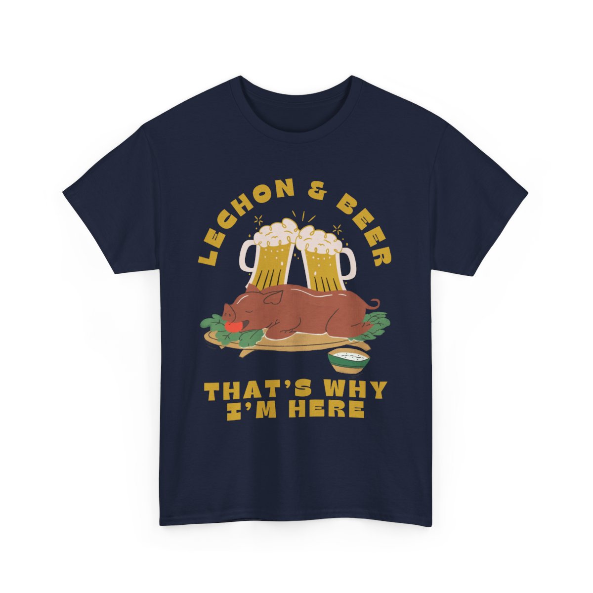 LECHON & BEER - Filipino Food (Basic Tee)