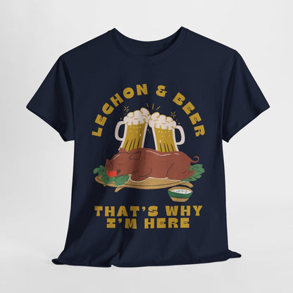 LECHON & BEER - Filipino Food (Basic Tee)