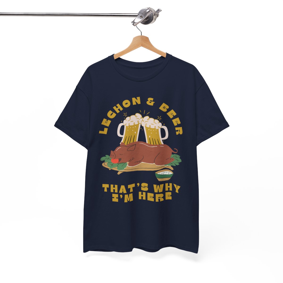 LECHON & BEER - Filipino Food (Basic Tee)