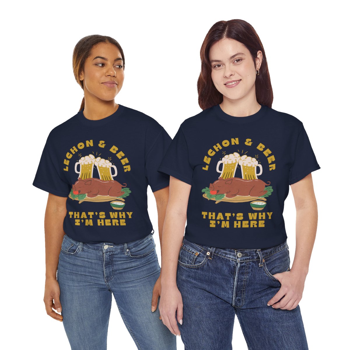LECHON & BEER - Filipino Food (Basic Tee)