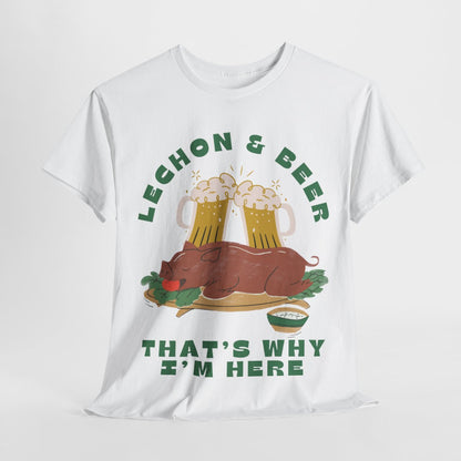 LECHON & BEER - Filipino Food (Basic Tee)