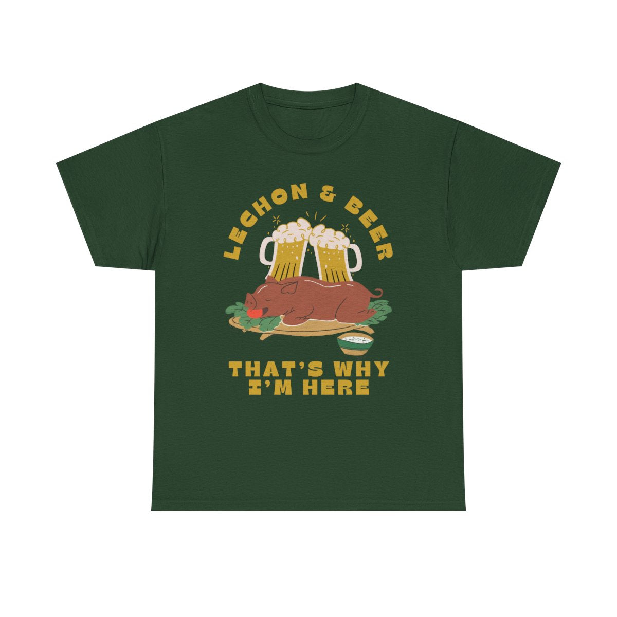 LECHON & BEER - Filipino Food (Basic Tee)