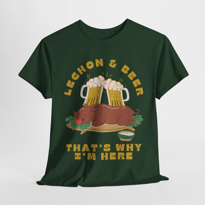 LECHON & BEER - Filipino Food (Basic Tee)