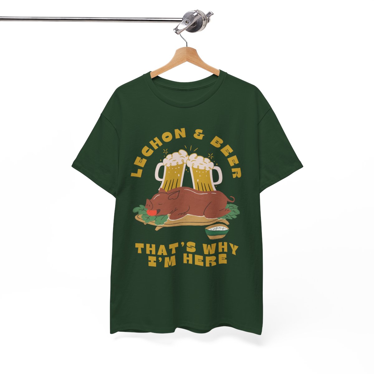 LECHON & BEER - Filipino Food (Basic Tee)
