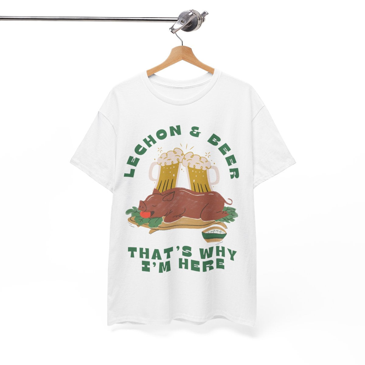 LECHON & BEER - Filipino Food (Basic Tee)