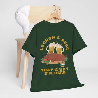 LECHON & BEER - Filipino Food (Basic Tee)