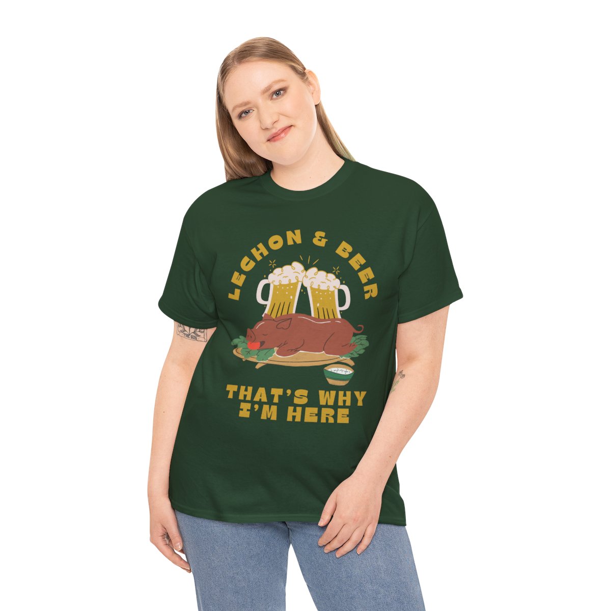 LECHON & BEER - Filipino Food (Basic Tee)