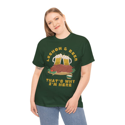 LECHON & BEER - Filipino Food (Basic Tee)