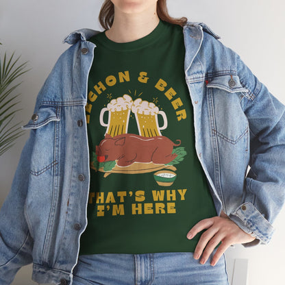 LECHON & BEER - Filipino Food (Basic Tee)