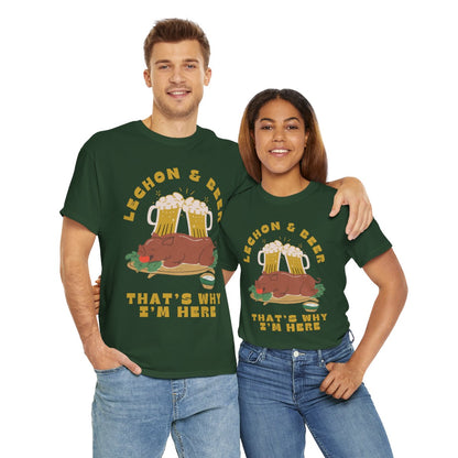 LECHON & BEER - Filipino Food (Basic Tee)