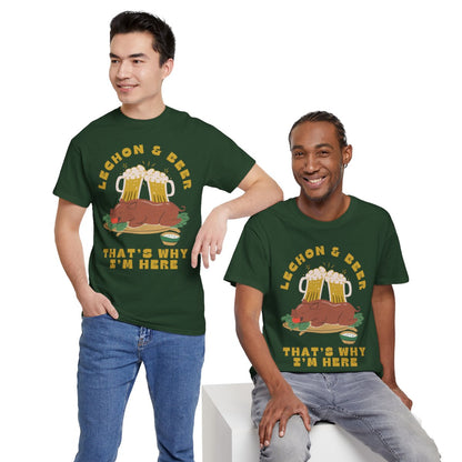 LECHON & BEER - Filipino Food (Basic Tee)