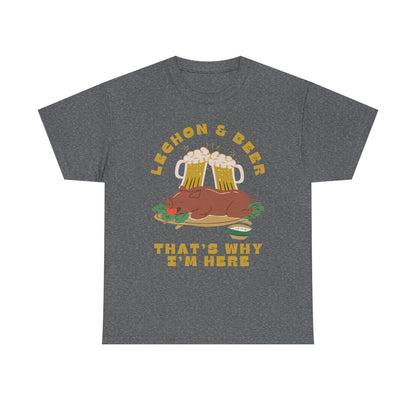 LECHON & BEER - Filipino Food (Basic Tee)