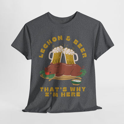 LECHON & BEER - Filipino Food (Basic Tee)